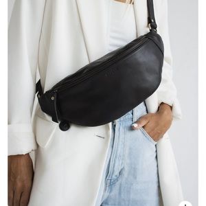 Mandrn leather cross body bum bag